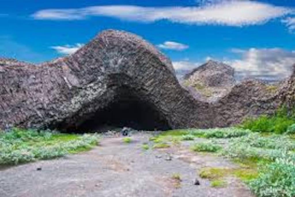 Cabin In The Lava. Near Husavik Skogar  Exterior foto