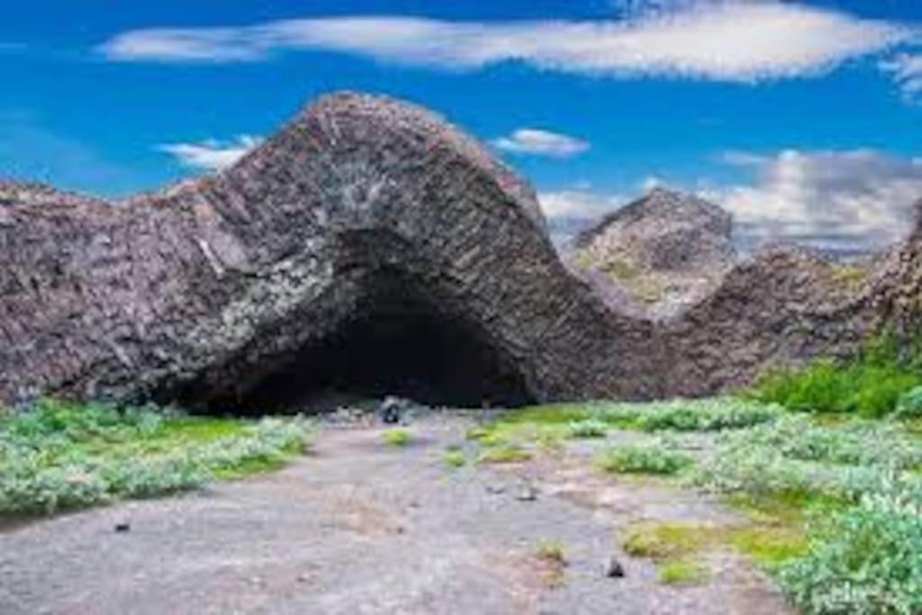 Villa Cabin In The Lava. Near Husavik Skogar  Exterior foto